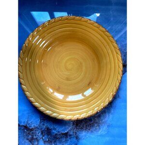 Artimino Tuscan Countryside Yellow Stoneware Plate Set Of 3